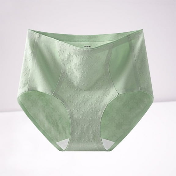 Nrmvnmi Summer Saving 2024 Women's High-Waisted Brief Panties Cotton Brief Underwear, Tag Free & Breathable Moisture-Wicking Cotton Brief Underwear For Womens Gifts