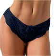 thumbnail image 1 of Nrmvnmi Summer Saving 2024 Women's Sexy Thong Panties, Lingerie Sexy Erotic Panties Hollow Out Bowknot Briefs Underwear ​Floral Lace G-String Thongs, 1 of 7