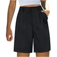 thumbnail image 1 of Nrmvnmi Summer Saving 2024 Womens Casual Shorts High Waisted 2024 Fashion Beach Cruise Shorts Cute Comfy Summer Shorts with 2 Pockets For Womens Gifts, 1 of 3