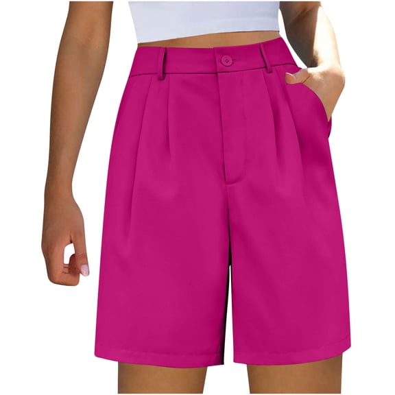 Nrmvnmi Summer Saving 2024 Womens Casual Shorts High Waisted 2024 Fashion Beach Cruise Shorts Cute Comfy Summer Shorts with 2 Pockets For Womens Gifts