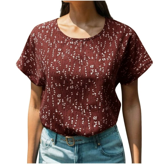 Nrmvnmi Summer Saving 2024 Womens T Shirts Short Sleeve V Neck Tops with Pockets Summer Fashion Trendy Soft Casual Comfy Outfits Clothes 2024 For Womens Gifts