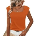 thumbnail image 1 of Nrmvnmi Summer Saving 2024 Womens T Shirts Short Sleeve V Neck Tops with Pockets Summer Fashion Trendy Soft Casual Comfy Outfits Clothes 2024 For Womens Gifts, 1 of 1