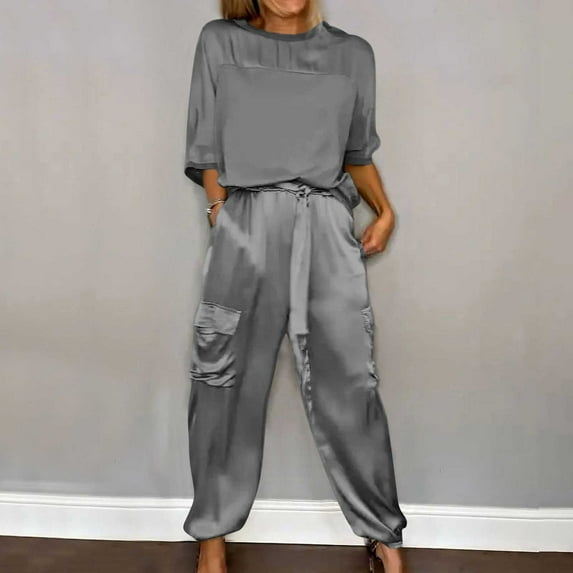 Nrmvnmi Summer Saving 2024 Womens Two Piece Sets Lounge 2 Piece Outfits Ribbed Knit Shorts and Long Sleeve Button Down Top Tracksuit 2024 For Women Gifts