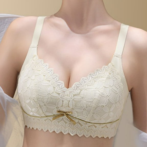 Nrmvnmi Summer Saving Comfortable Without Steel Rings Small Chest Gathered And Auxiliary Breast Bra For Moms Gifts