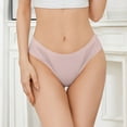 thumbnail image 1 of Nrmvnmi Summer Saving Ice Silk Brief Seamless Underwear for Women Soft No Show Panties Sexy High Cut Invisible Hipster Silky Ladies Bikini For Moms Gifts, 1 of 5
