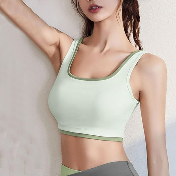 Nrmvnmi Summer Saving Sports Bras Tank top Low Back Sleep Bra Seamless Without Steel Ring V Neck Cami Everyday Backless Bra for Women For Moms Gifts