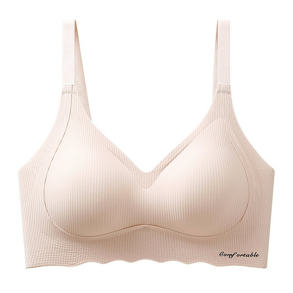 Nrmvnmi Summer Saving Women Wireless Push Up Bra High Support Bralette Strappy Daily Bra Love Print Seamless Corset Stretch Smoothing Bras For Moms Gifts