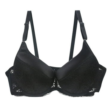 Nrmvnmi Summer Saving Women's Sexy Lace Underwire Bra Padded Push up Minimizer Full Cup Everyday Bra For Moms Gifts