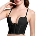 thumbnail image 1 of Nrmvnmi Summer Saving Women's Sexy Mesh Sheer Spaghetti Strap Going Out Slimming Bustier Corset Bodysuit With Built In Bra For Moms Gifts, 1 of 4