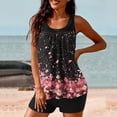 thumbnail image 1 of Nrmvnmi Tankini Swimsuits for Women 2 Piece Bathing Suits Floral Prints Round Neck Swim Tank Top with Boy Shorts Modest Swimwear Mothers Day Gifts, 1 of 6