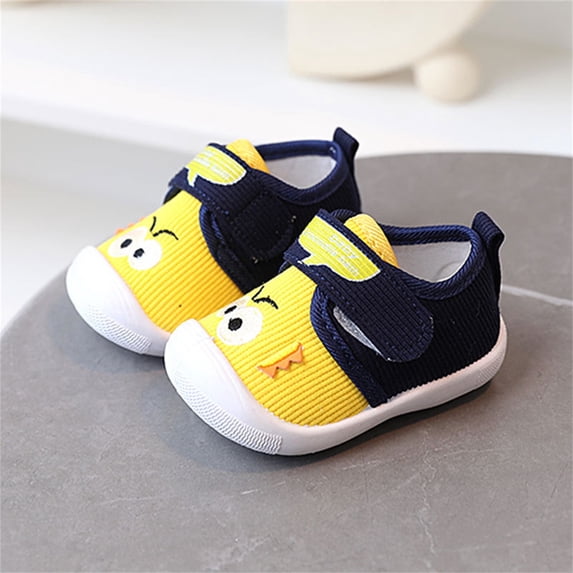 Nrmvnmi Toddler Baby Boy Girl Sneakers Adjustable Cute Animal Embroidery Step Shoes Whistle Shoes Fall And Winter Soft Sole Non Slip Padded Cotton Shoes Toddler Infant Baby Boys