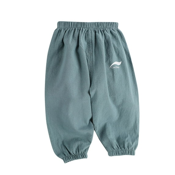 Nrmvnmi Toddler Baby Boys Girls Cotton Linen Joggers Pants Long Bloomers Hippie Harem Pants Infant Sweatpants Sweat Long Pants Summer Clothes 1-6T GreenMothers Day Gifts