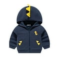 thumbnail image 1 of Nrmvnmi Toddler Baby Boys Loose Coat Graphic Print Long Sleeve Hoodies Sweatshirt Kids Hooded Sweater Tops Zip-up Jacket With Pocket For Autumn And Winter, 1 of 1