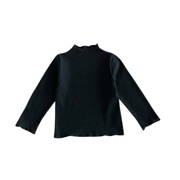 Nrmvnmi Toddler Baby Girls Warm Long Sleeve T-Shirt Tops Basic Fall Winter Kids Outfits Clothes