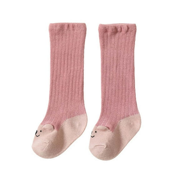 Nrmvnmi Toddler Boys Girls Knit Tights Cotton Stocking Solid Color Seamless Winter Indoor Stocking, 1 Pack