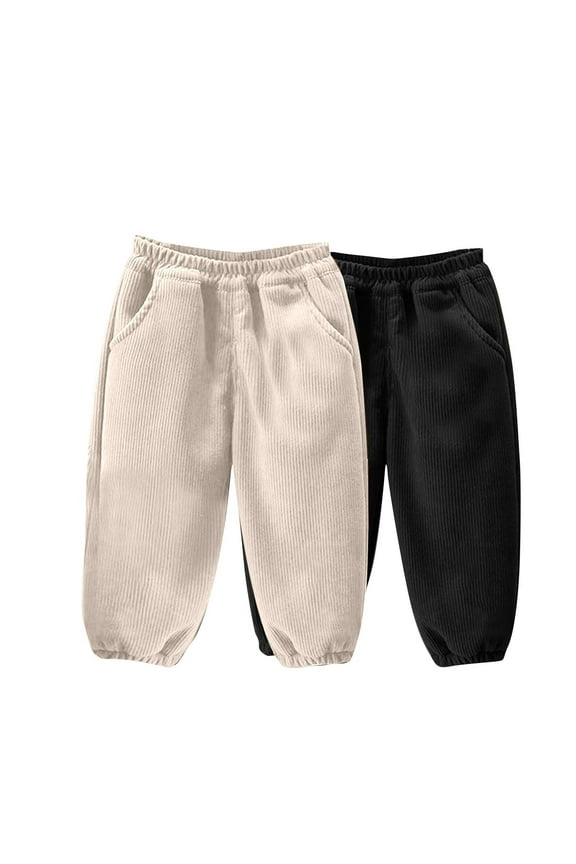 Toddler and Baby Joggers Pants - Baby Pants are Made by 100% Cotton Elastic Waist and Ankles Baby Sweatpants Joggers