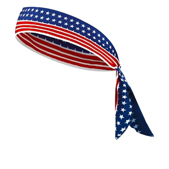 Nrmvnmi USA Patriots American Flag Sports Bandana for Men & Women: Sweat-Wicking Headband for Exercise, Running, Football