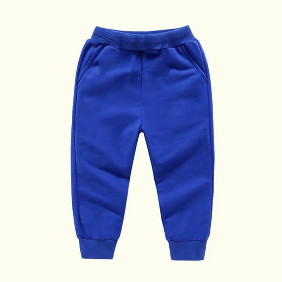 Nrmvnmi Unisex Toddler Baby Boys Girls Cotton Sweatpants Casual Solid Color Elastic Waist Sport Jogger Bottoms Pants Athletic Trousers