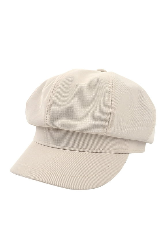 Women Beret Newsboy Hat - 8 Panels Beret Hats Vintage Cabbie Hat Octagonal Cap Solid Color Fashion Beret French Wool Cap Classic Spring Fall Winter For Women Girls