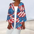 thumbnail image 1 of Nrmvnmi Women Open Front Lightweight Cardigan Summer Puff Sleeve Cardigans Fashion Floral Printed Kimono Cardigan Casual Loose Fit Cover Up Blouse Tops, 1 of 5