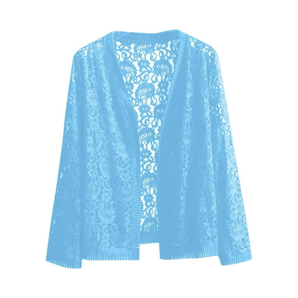 Women Ladies Italian Lagenlook Crochet Lace Short Cardigan Shrug