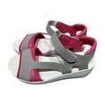 thumbnail image 1 of Nrmvnmi Women's Boho Wedge Sandals Open Toe Ankle Strap Summer Platform Beach Roman Sandals Red Mothers Day Gifts, 1 of 6