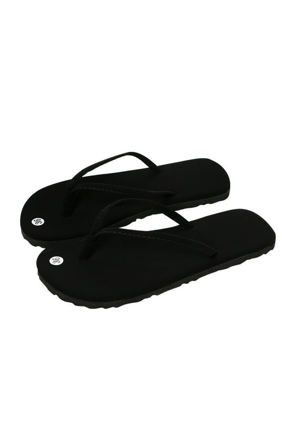 Women's Slippers Summer Open Toe Flip-Flops Trendy Flat Flip-Flops Beach Sandals Black Mothers Day Gifts