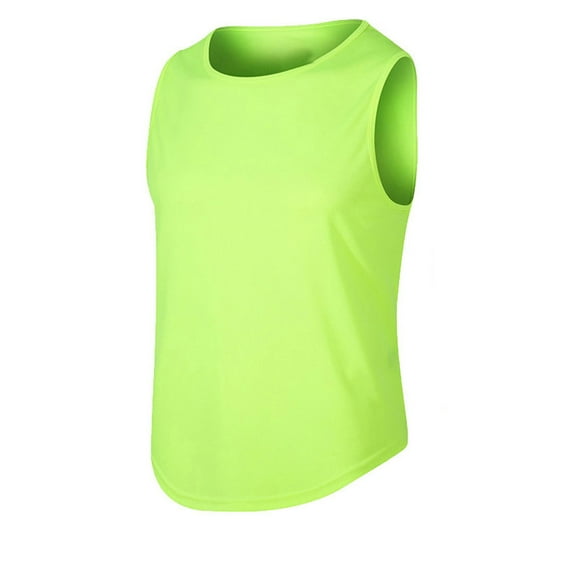 Nrmvnmi Women's Tank Tops Crew Neck Sleeveless Basic Solid Color Stretch Casusal Yoga Camis