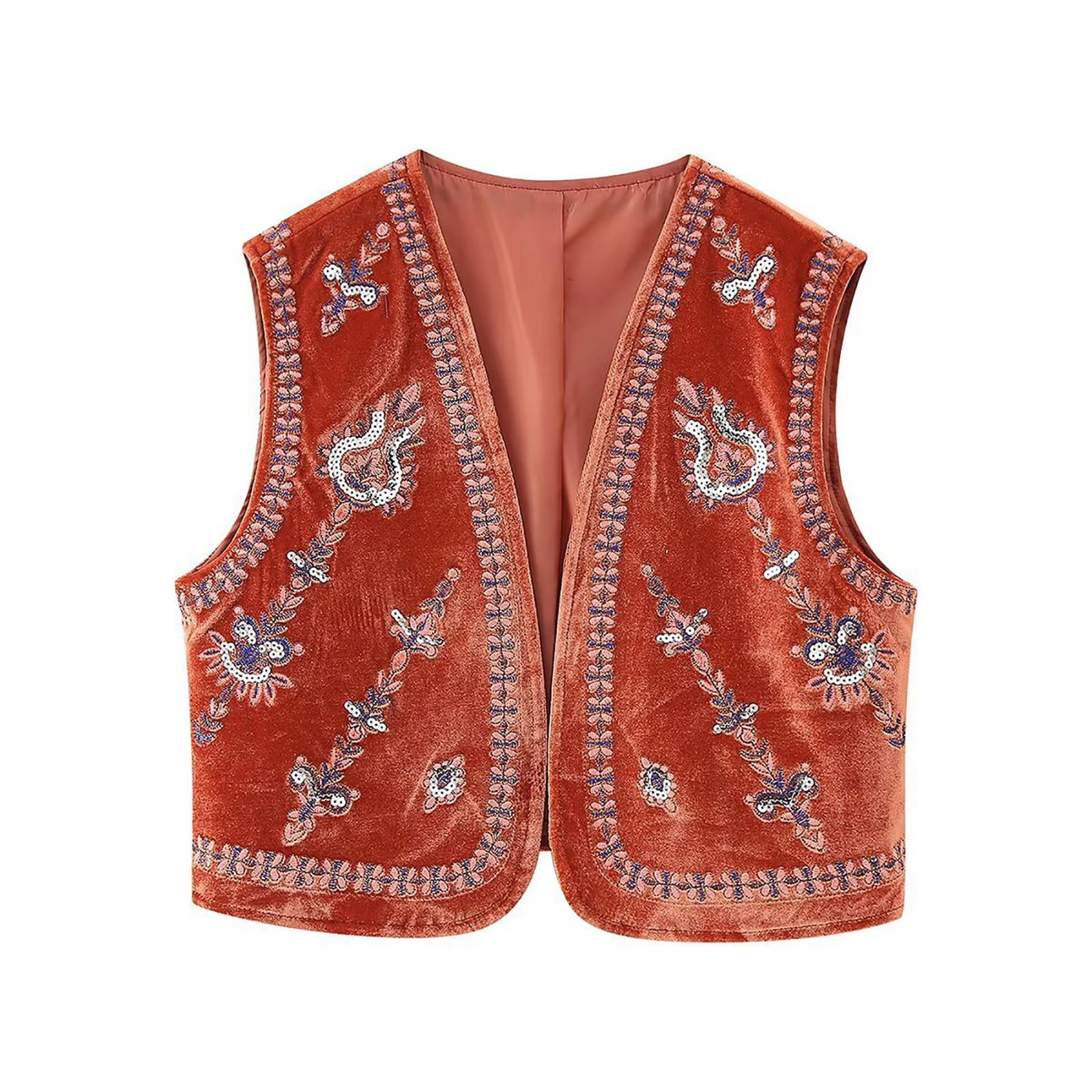 White Reversible Floral And Striped Boho Cardigan Vest