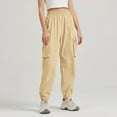 thumbnail image 1 of Nrmvnmi Womens Cargo Sweatpants Casual Baggy Fleece High Waisted Joggers Pants Mothers Day Gifts, 1 of 9