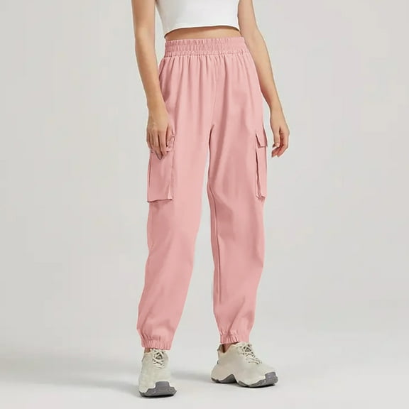 Nrmvnmi Womens Cargo Sweatpants Casual Baggy Fleece High Waisted Joggers Pants Mothers Day Gifts