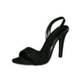 thumbnail image 1 of Nrmvnmi Womens Slingback Open Pointed Toe Stiletto Pumps Slip-On High Heels Office Lady Sandals Party Prom Dress Shoes Black Mothers Day Gifts, 1 of 9