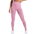 thumbnail image 1 of Nrmvnmi Womens Solid Color High Waist Leggings Ripped Mesh Seamless Workout Yoga Pants Pink-L Mothers Day Gifts, 1 of 5