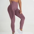 thumbnail image 1 of Nrmvnmi Womens Solid Color High Waist Leggings Ripped Mesh Seamless Workout Yoga Pants Pink-S Mothers Day Gifts, 1 of 4