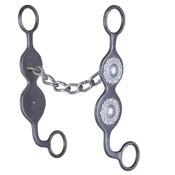 Nrs Chain Mouthpeice with Concho Cheek Bit