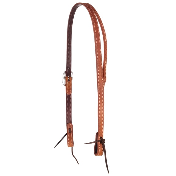 Nrs Roughout Golden Skirting Latigo Lined Slit Ear Headstall