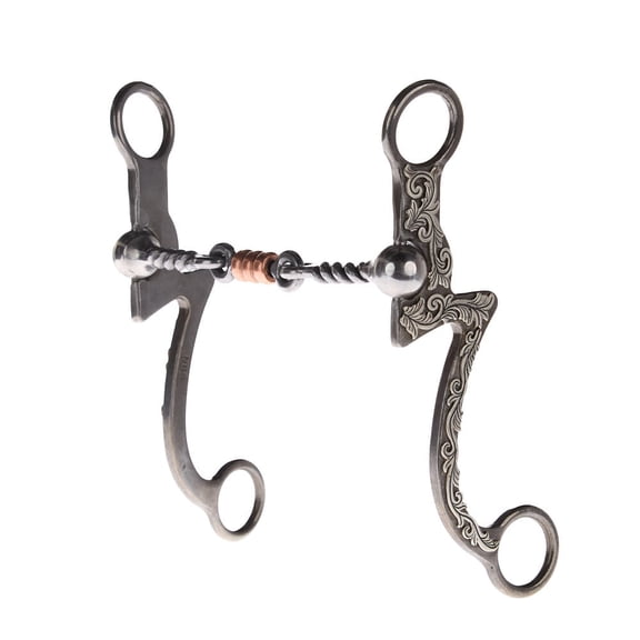 Nrs Silver Seven Twisted Wire Copper Dog Bone Shank Bit