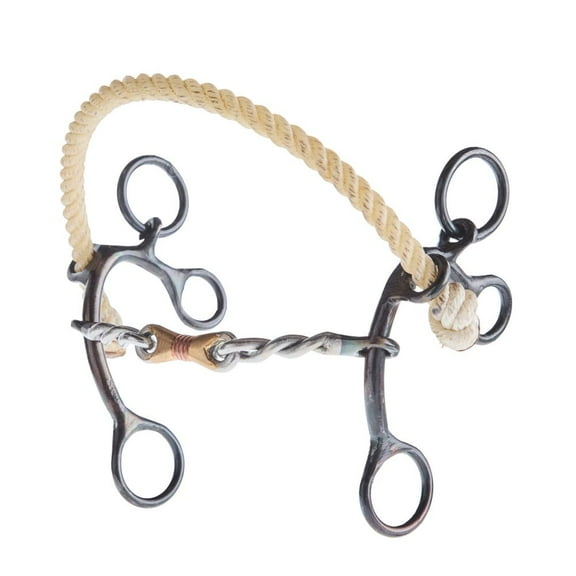 Nrs TWIST DOGBONE GAG W/ROPE NOSE
