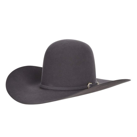 Nrs Tack American Hat Company Mens American Hat Company 10X  Self Band 4 1/2` Brim Open Felt 73/8 Steel