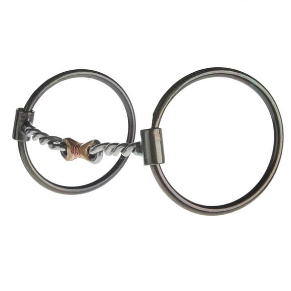 Nrs Twisted Dog Bone O Ring Snaffle Bit