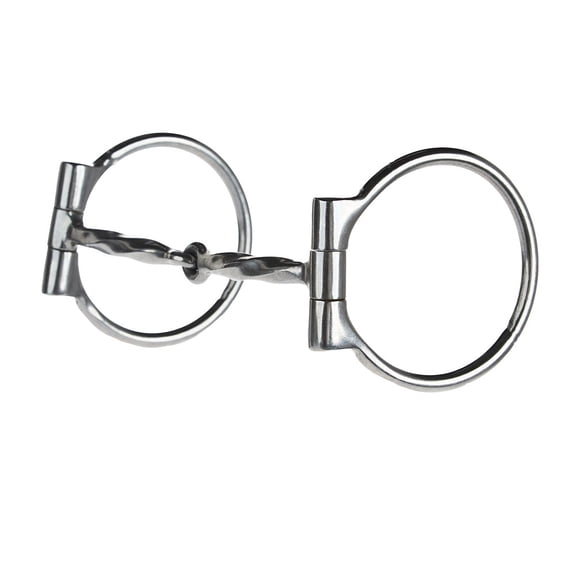 Nrs Tyler Chrome Steel D-Ring - Square Twist Snaffle Bit