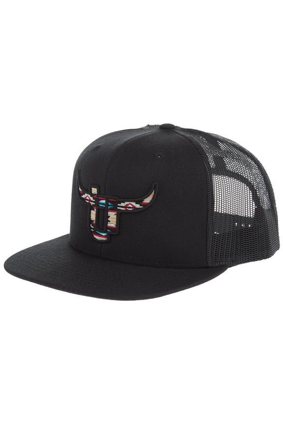 Womens Team Roper Black Aztec Logo world.com cap