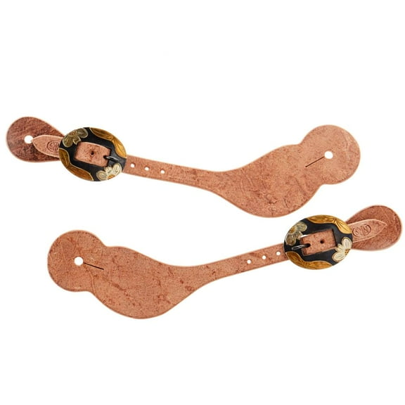 Nrs (m) 5/8 RO Spur Straps withCopper Flower S