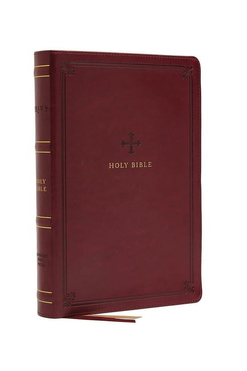 Nrsv, Catholic Bible, Standard Large Print, Leathersoft, Red, Comfort Print: Holy Bible, (Hardcover)