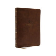 Nrsv, Catholic Bible, Standard Personal Size, Leathersoft, Brown, Comfort Print Holy Bible, Hardcover