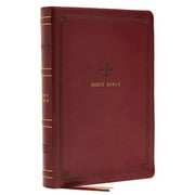 Nrsv, Catholic Bible, Standard Personal Size, Leathersoft, Red, Comfort Print Holy Bible, Hardcover