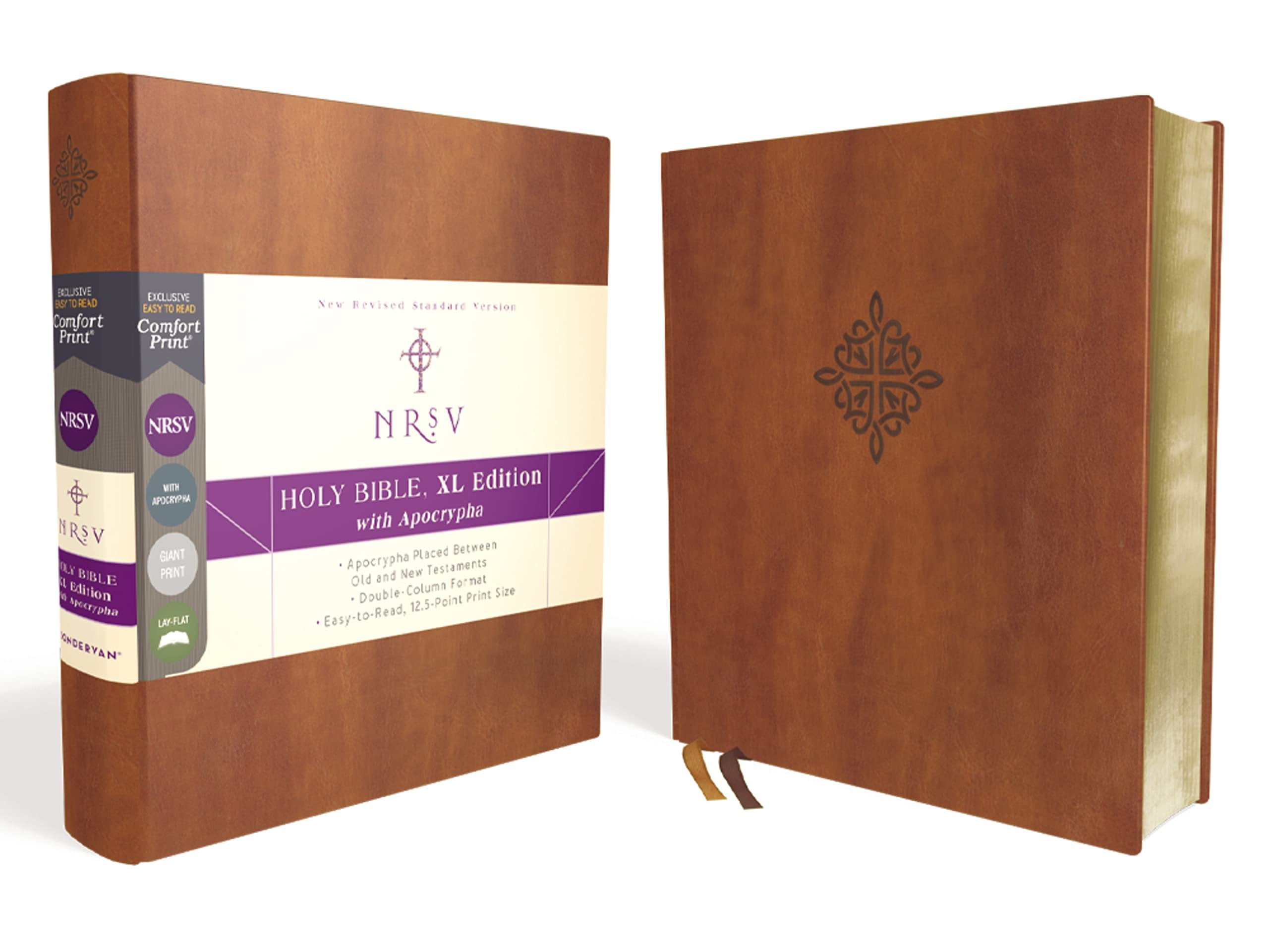 Nrsv, Holy Bible, XL Edition with Apocrypha, Leathersoft, Brown