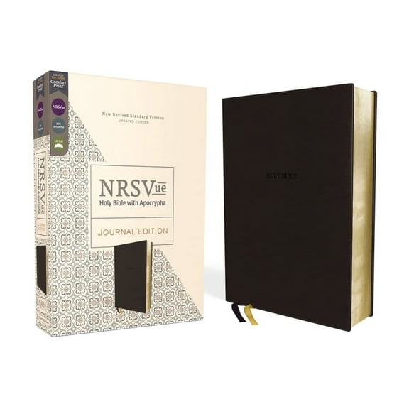 Nrsvue, Holy Bible with Apocrypha, Journal Edition, Leathersoft, Black, Comfort Print, (Hardcover)