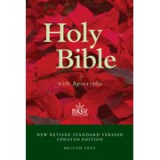 Nrsvue Popular Text Bible with Apocrypha, Nr530 Ta Updated Edition, British Text, Hardcover
