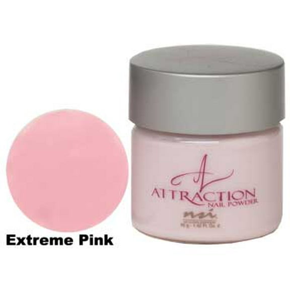 NSI Attraction Nail Powder - Extreme Pink - 1.42oz